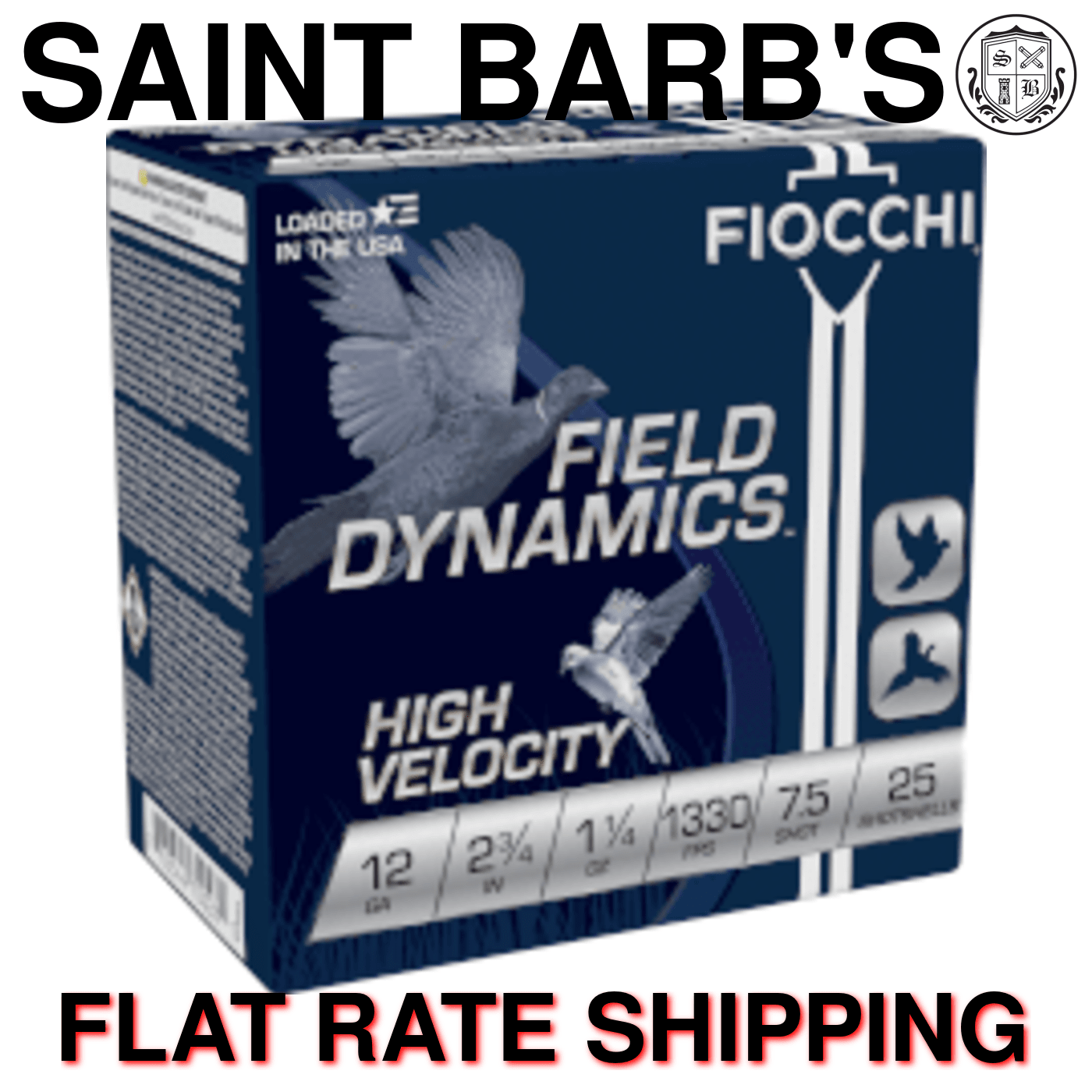 Fiocchi Field Dynamics HV 12 Gauge 2.75" 1 1/4 oz. #7.5 - 25 Rounds-img-0