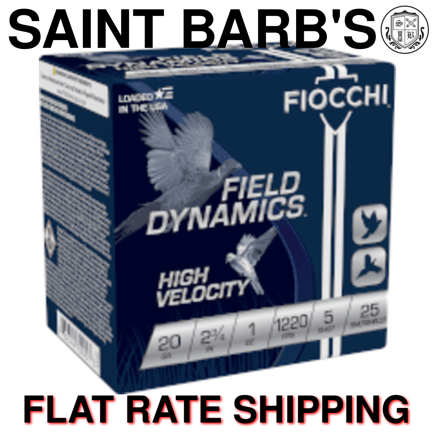 Fiocchi Field Dynamics High Velocity 20 Gauge 2.75" 1 oz. #5 - 25 Rounds-img-0