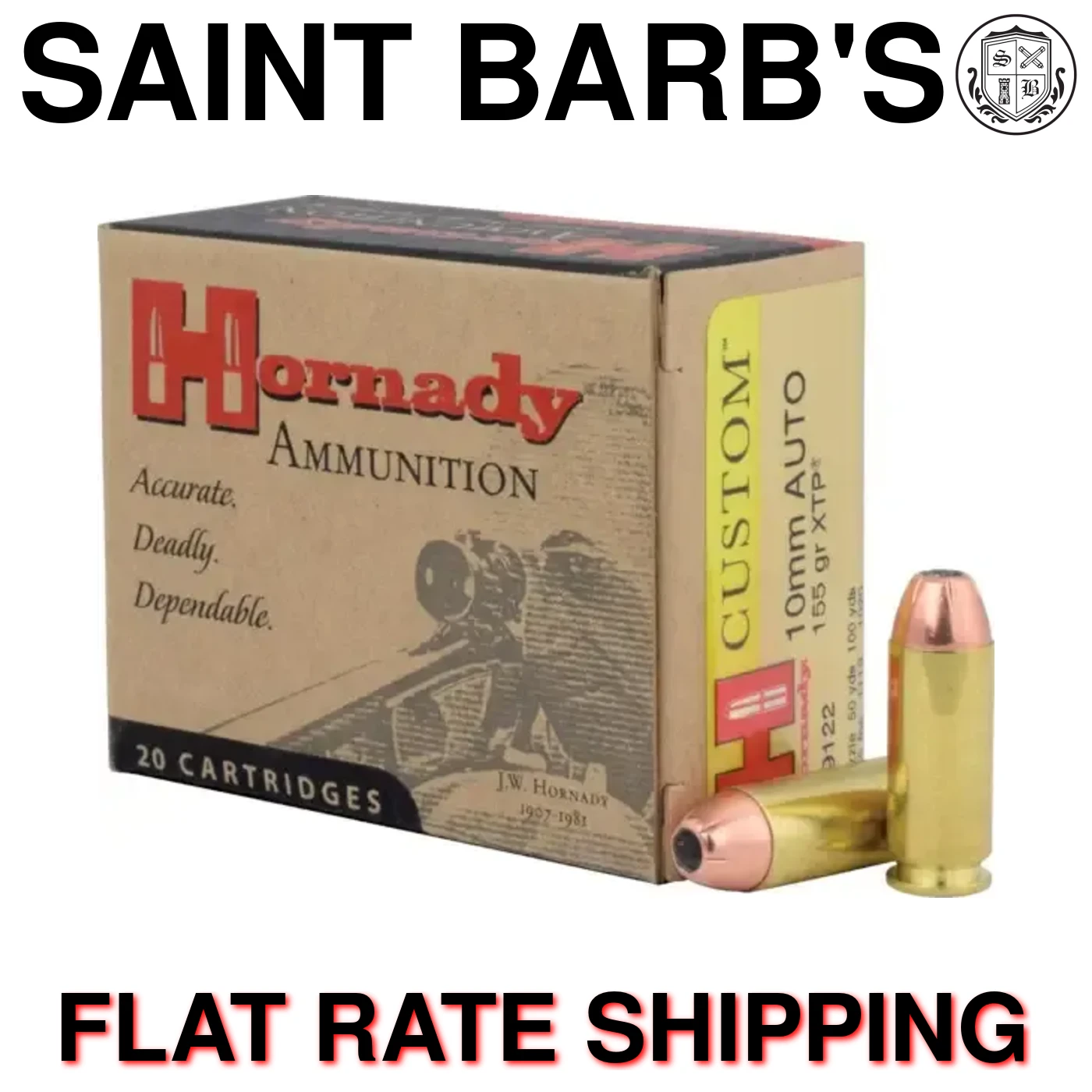 Hornady Custom 10mm 155 Grain XTP - 20 Rounds-img-0