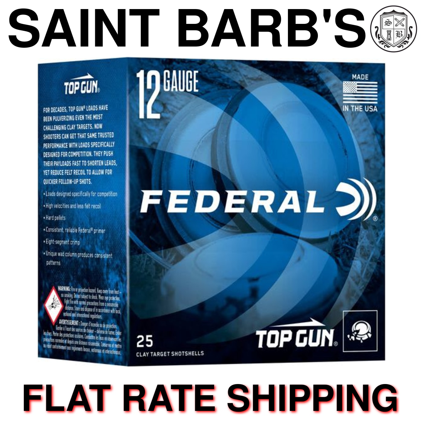 Federal Top Gun 12 Gauge 2.75" 1330 fps 1 oz. #7.5 - 25 Rounds-img-0