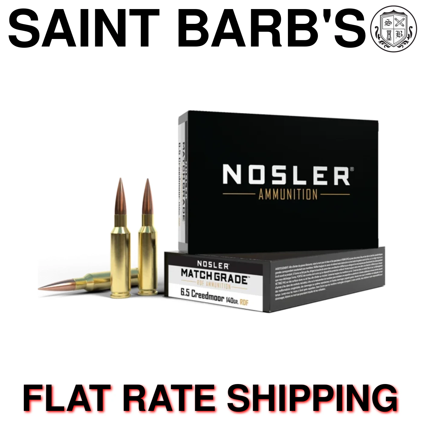 Nosler Match Grade 6.5mm Creedmoor 140 Grain RDF - 20 Rounds-img-0