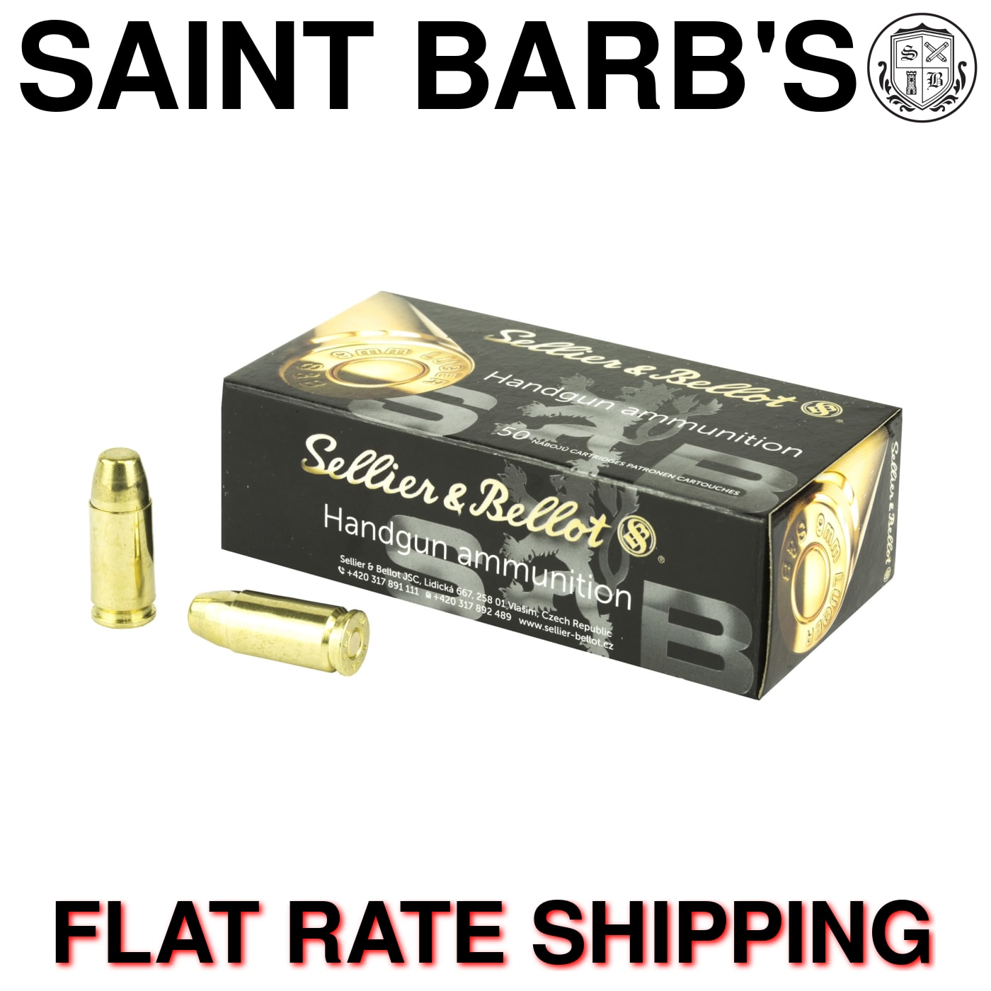 Sellier & Bellot 9mm Subsonic 150 Grain Full Metal Jacket (FMJ) - 50 Rounds-img-0