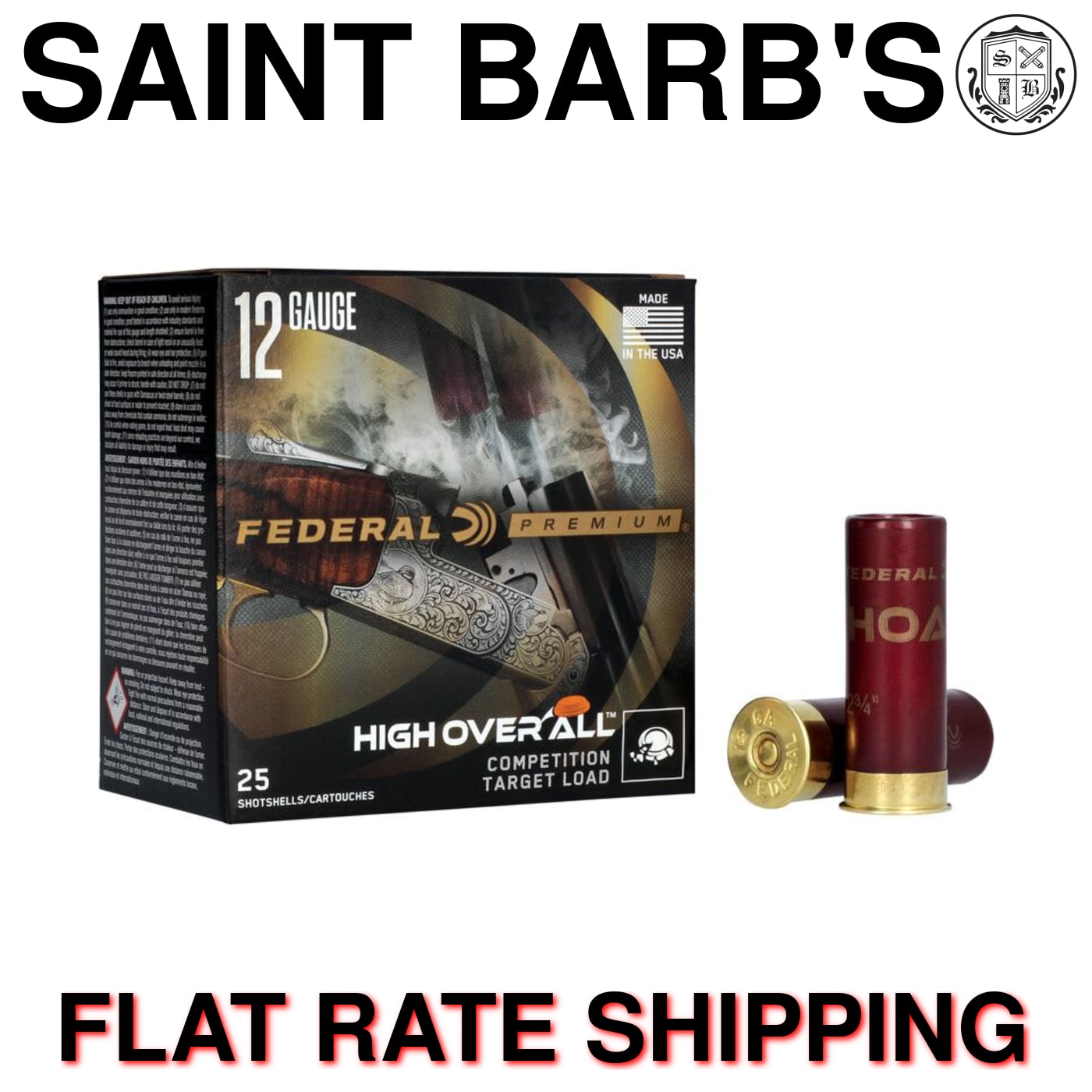 Federal High Over All 12 Gauge 2.75" 1290 fps 1 oz. #8 - 25 Rounds-img-0