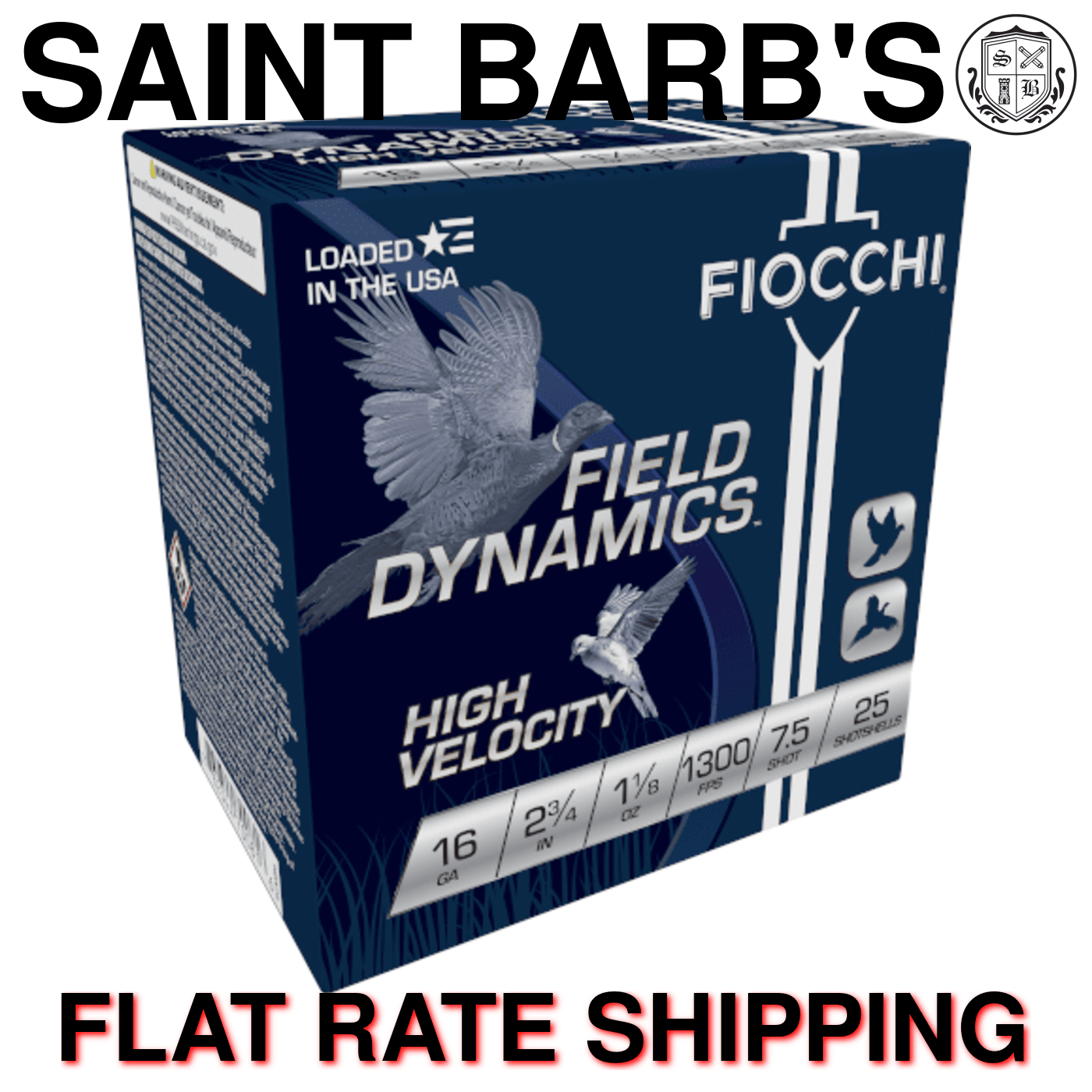 Fiocchi Field Dynamics 16 Gauge 2.75" 1 1/8 oz. #7.5 - 25 Rounds-img-0