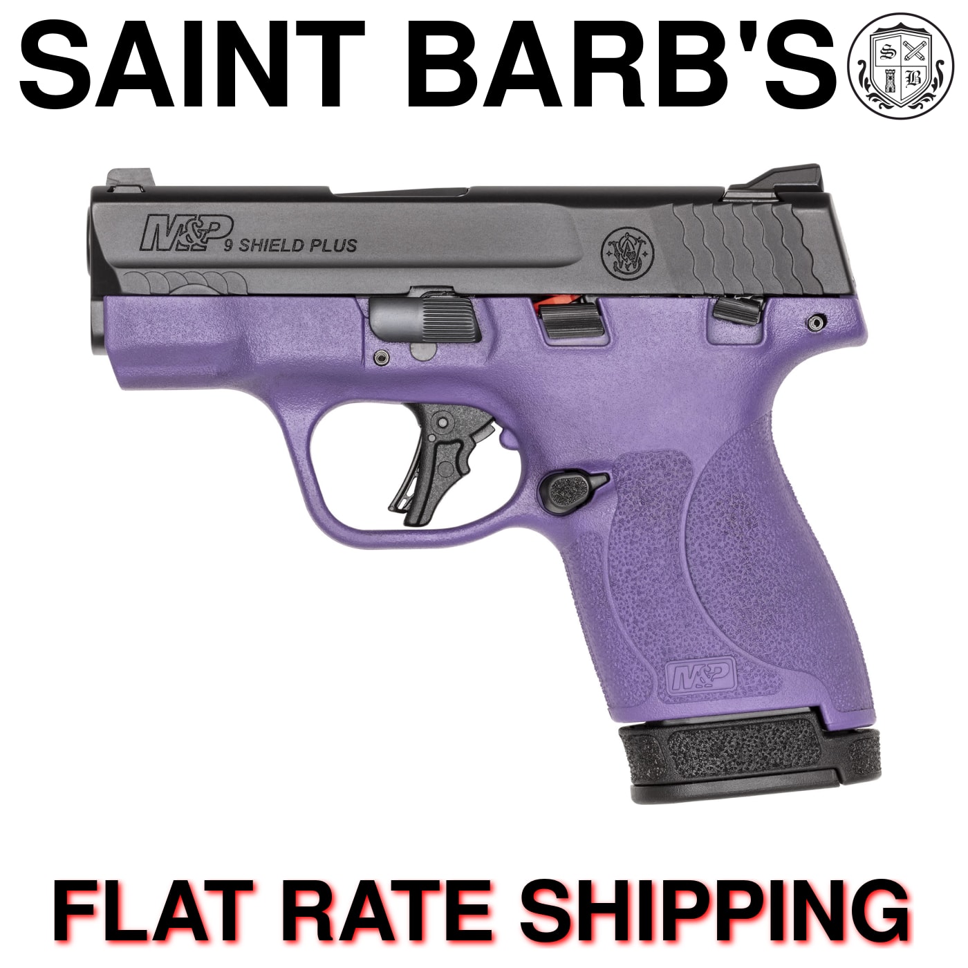 Smith & Wesson M&P 9 Shield Plus with Thumb Safety - Purple - 13 Rounds-img-0