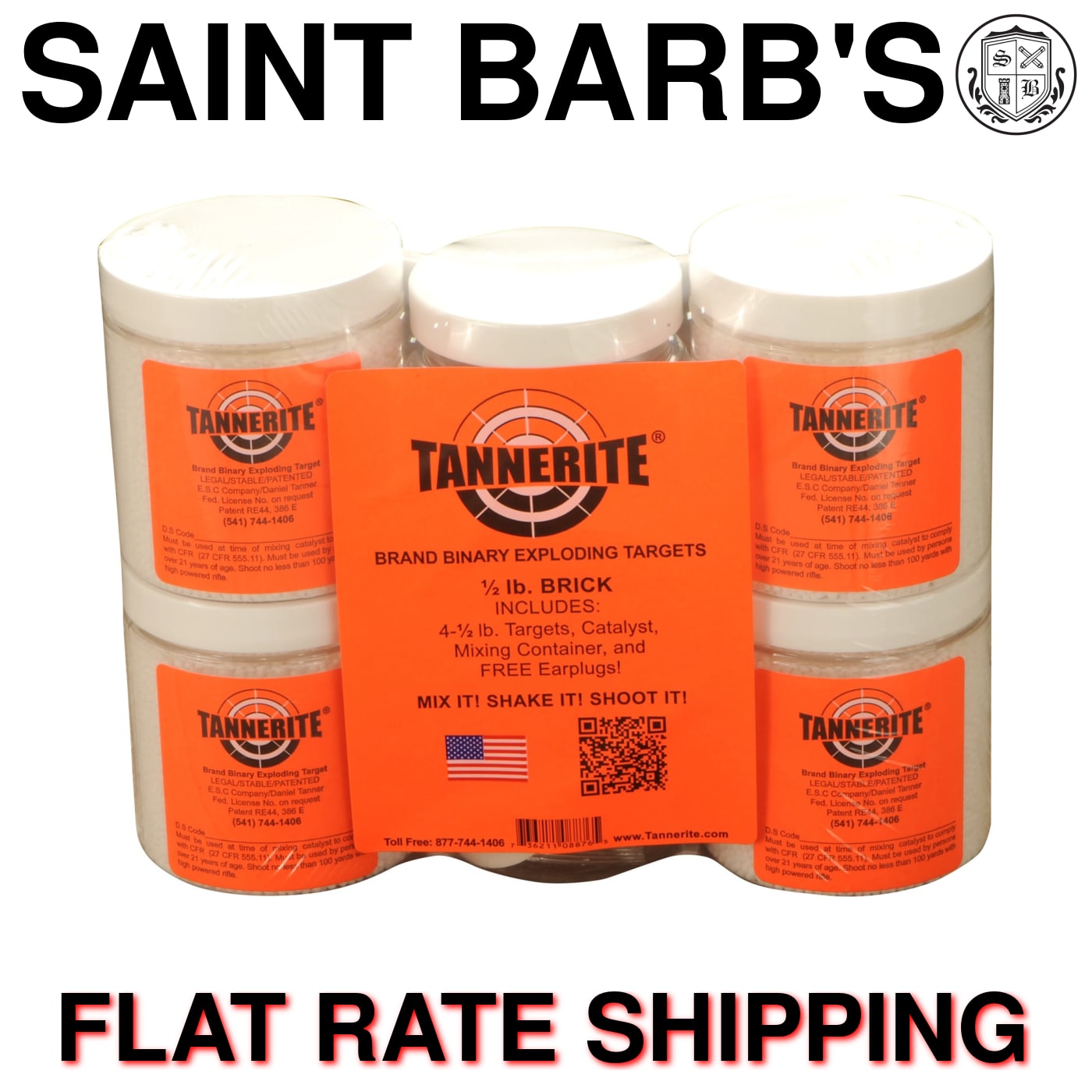 Tannerite Reactive Shot Indicator Target - 4 Count - Size 1/2 lb.-img-0