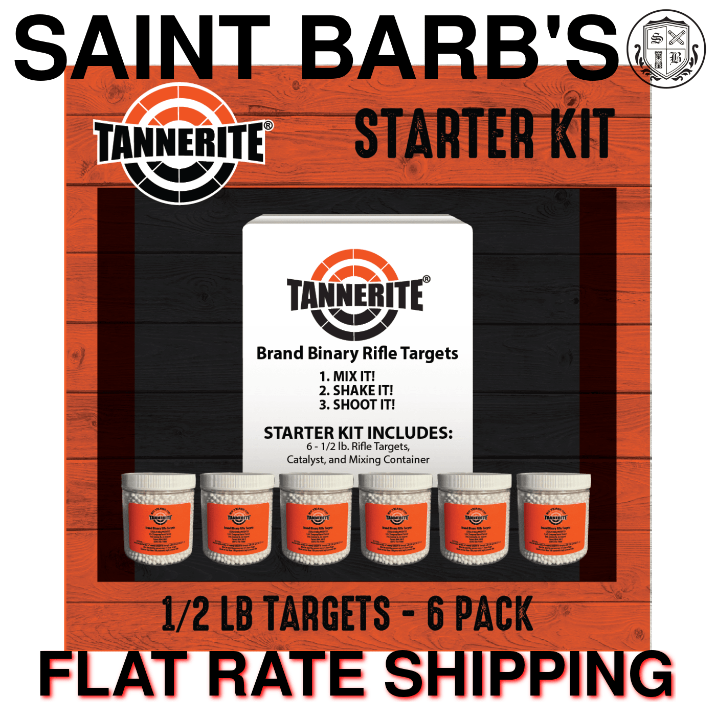 Tannerite Reactive Shot Indicator Target - 6 Count - Size 1/2 lb.-img-0