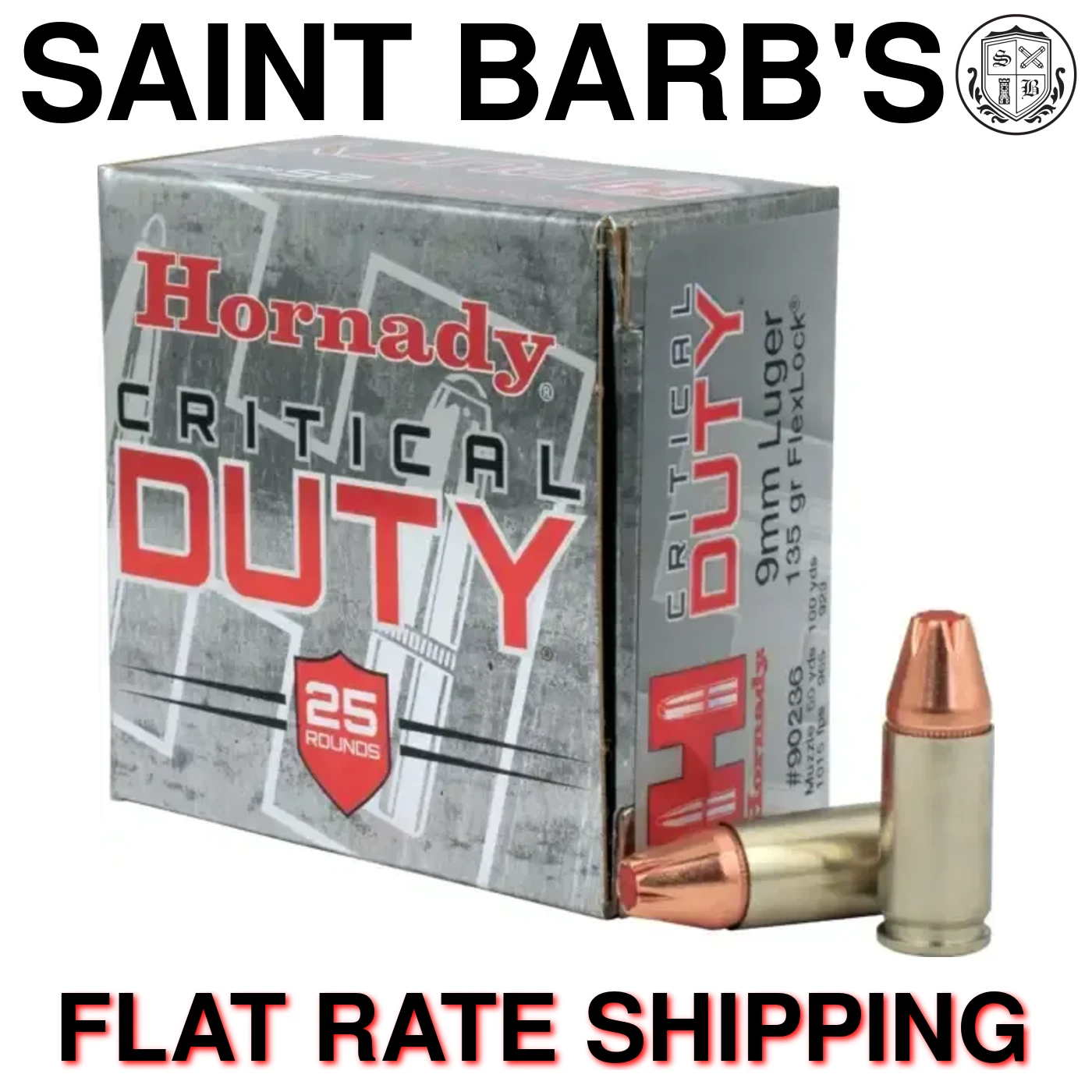 Hornady Critical Duty 9mm 135 Grain FlexLock - 25 Rounds-img-0