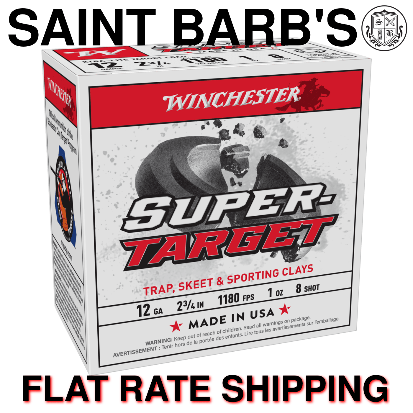 Winchester Super-Target 12 Gauge 2.75" 1 oz. #8 - 25 Rounds-img-0