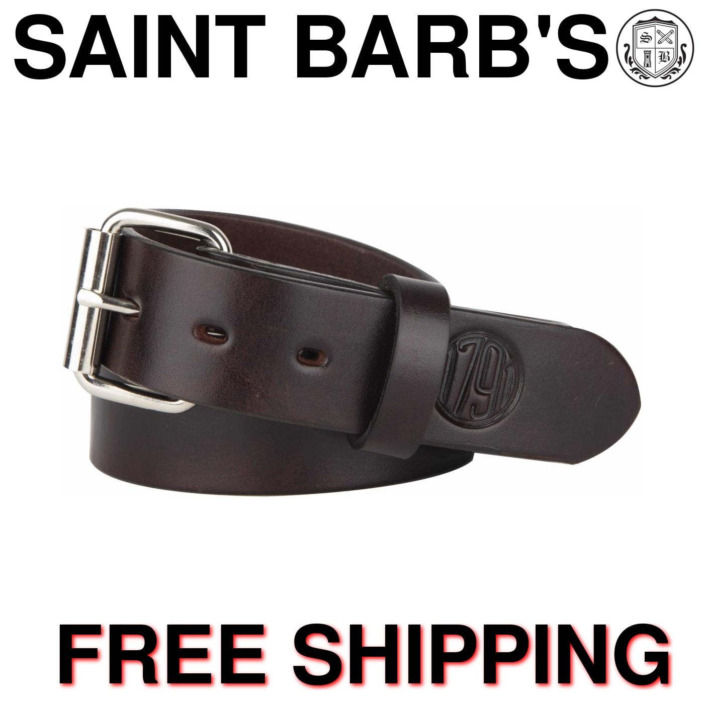 1791 Gun Belt 01 - Signature Brown - Size 40"-44"-img-0