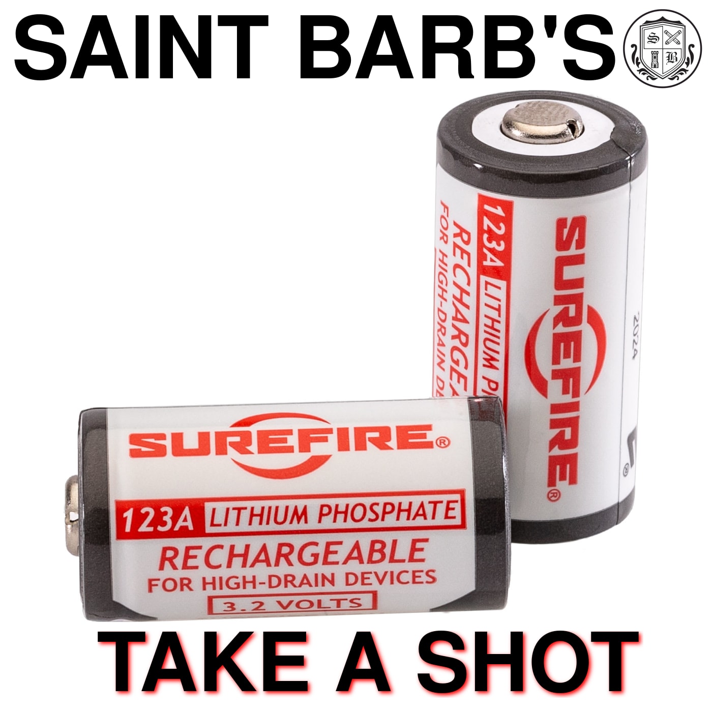 SureFire SFLFP123 Lithium Iron Phosphate Rechargeable Batteries - 2 Count-img-0