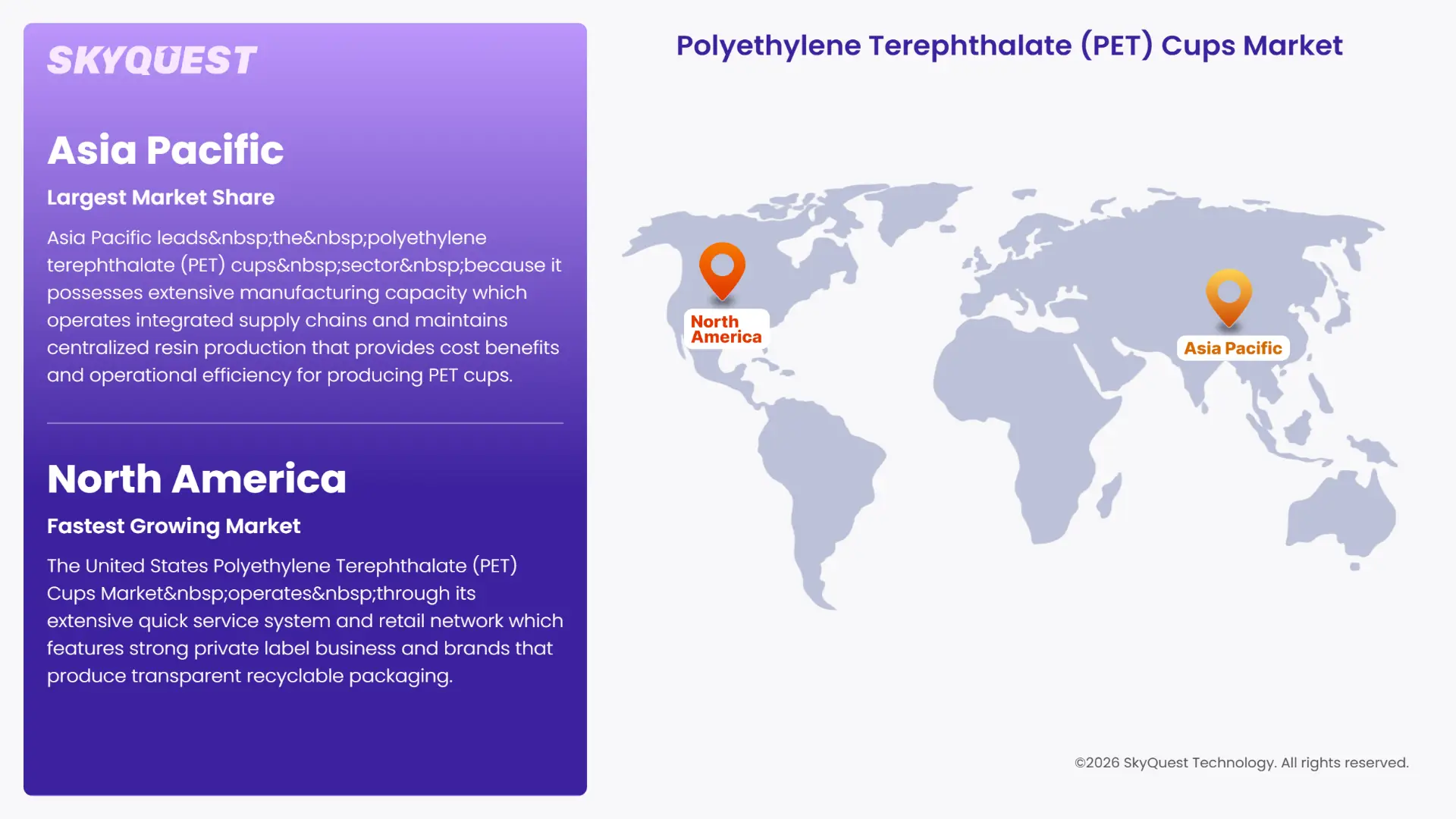Polyethylene Terephthalate (PET) Cups Market Regional Analysis