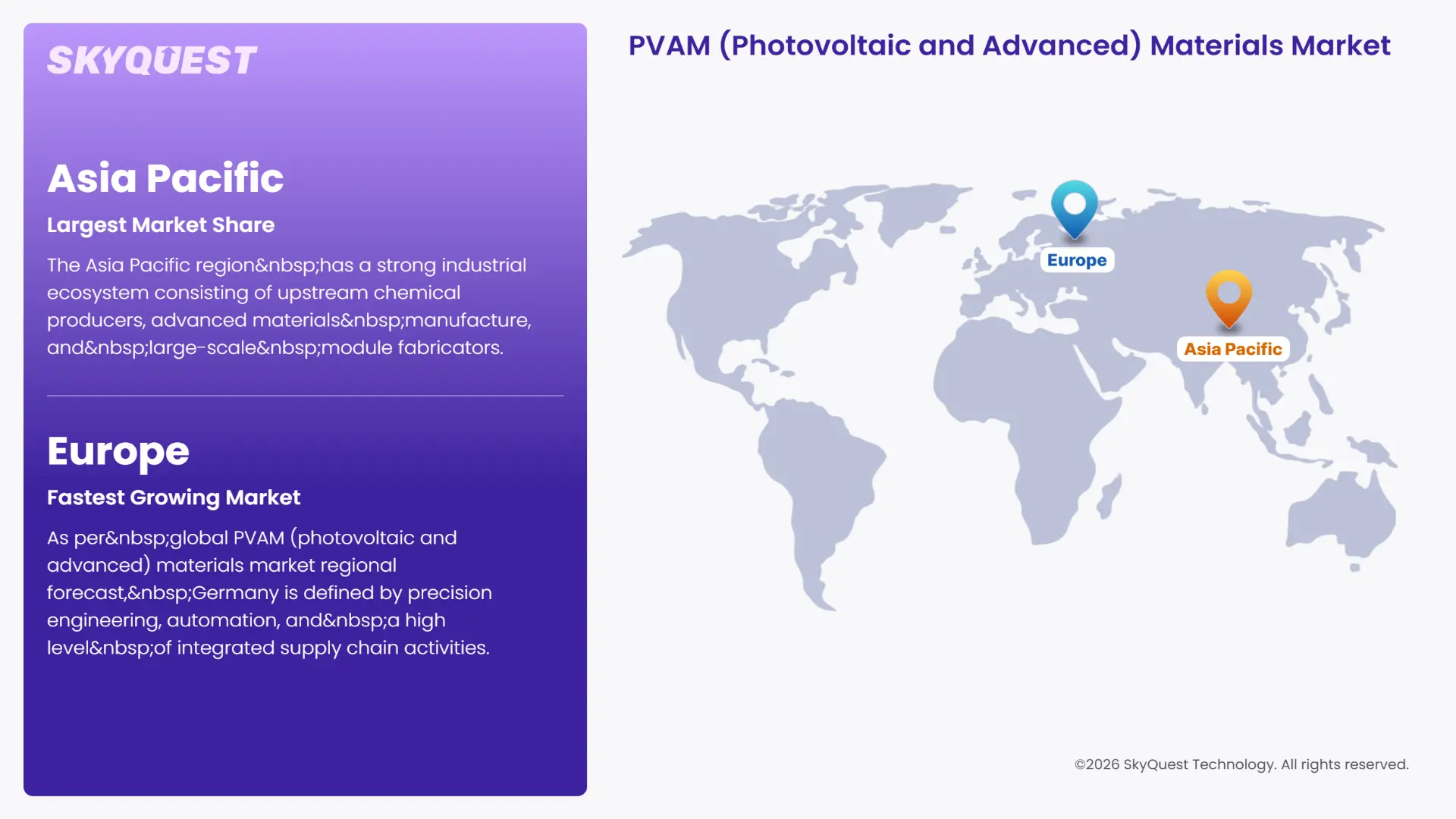 PVAM (Photovoltaic and Advanced) Materials Market Regional Analysis