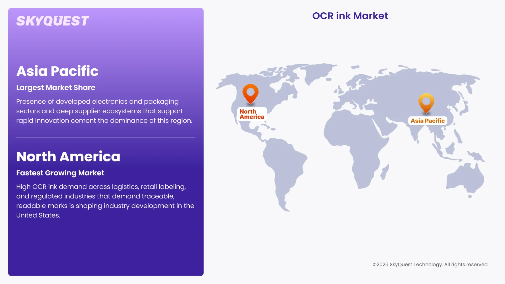 OCR ink Market Regional Analysis