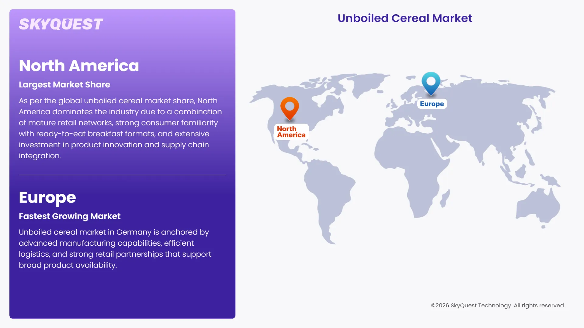 Unboiled Cereal Market Regional Analysis