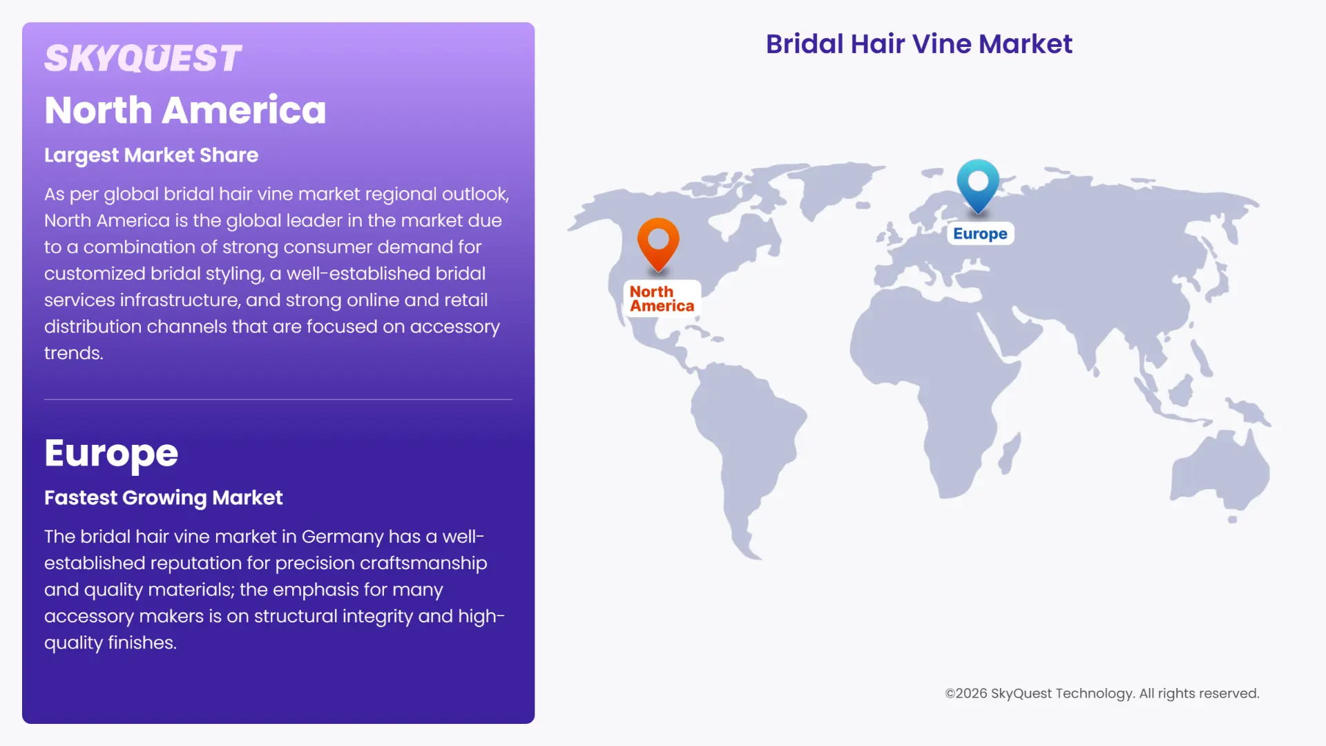 Bridal Hair Vine Market Regional Analysis