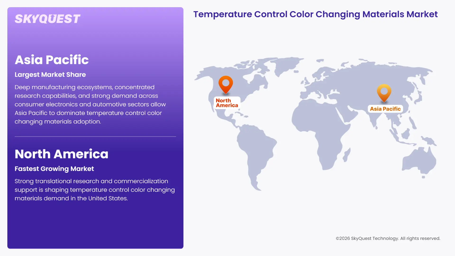 Temperature Control Color Changing Materials Market Regional Analysis