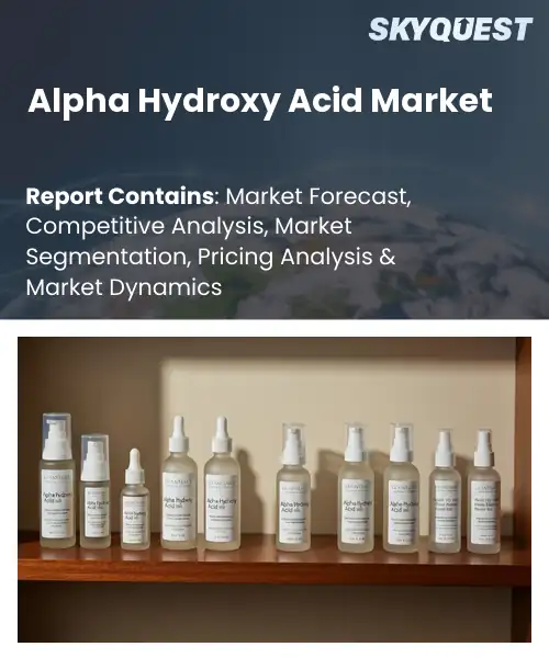 Alpha Hydroxy Acid Market