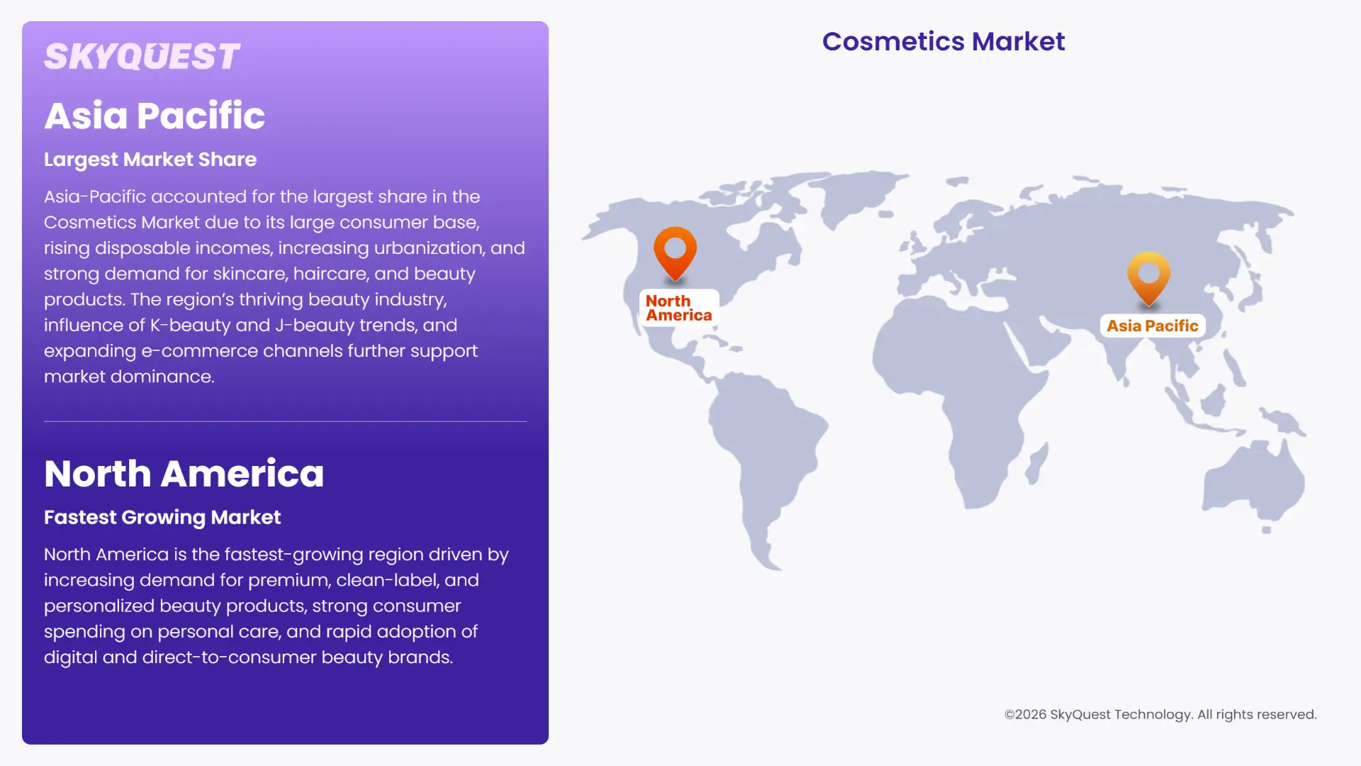 Cosmetics Market Regional Analysis