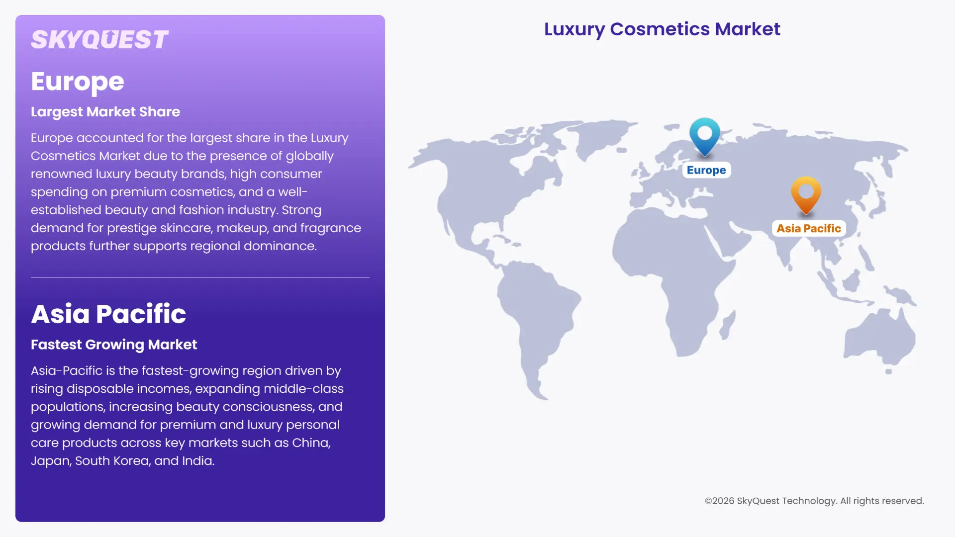 Luxury Cosmetics Market Regional Analysis