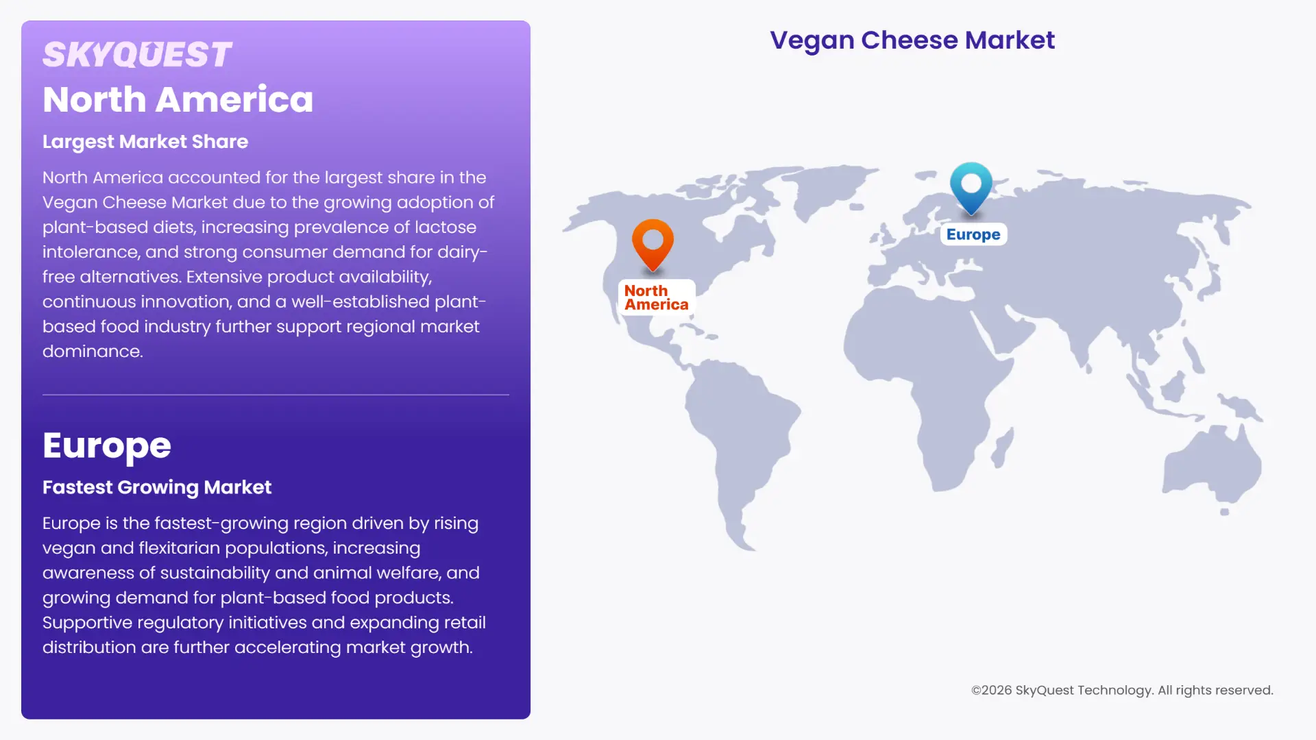Vegan Cheese Market Regional Analysis