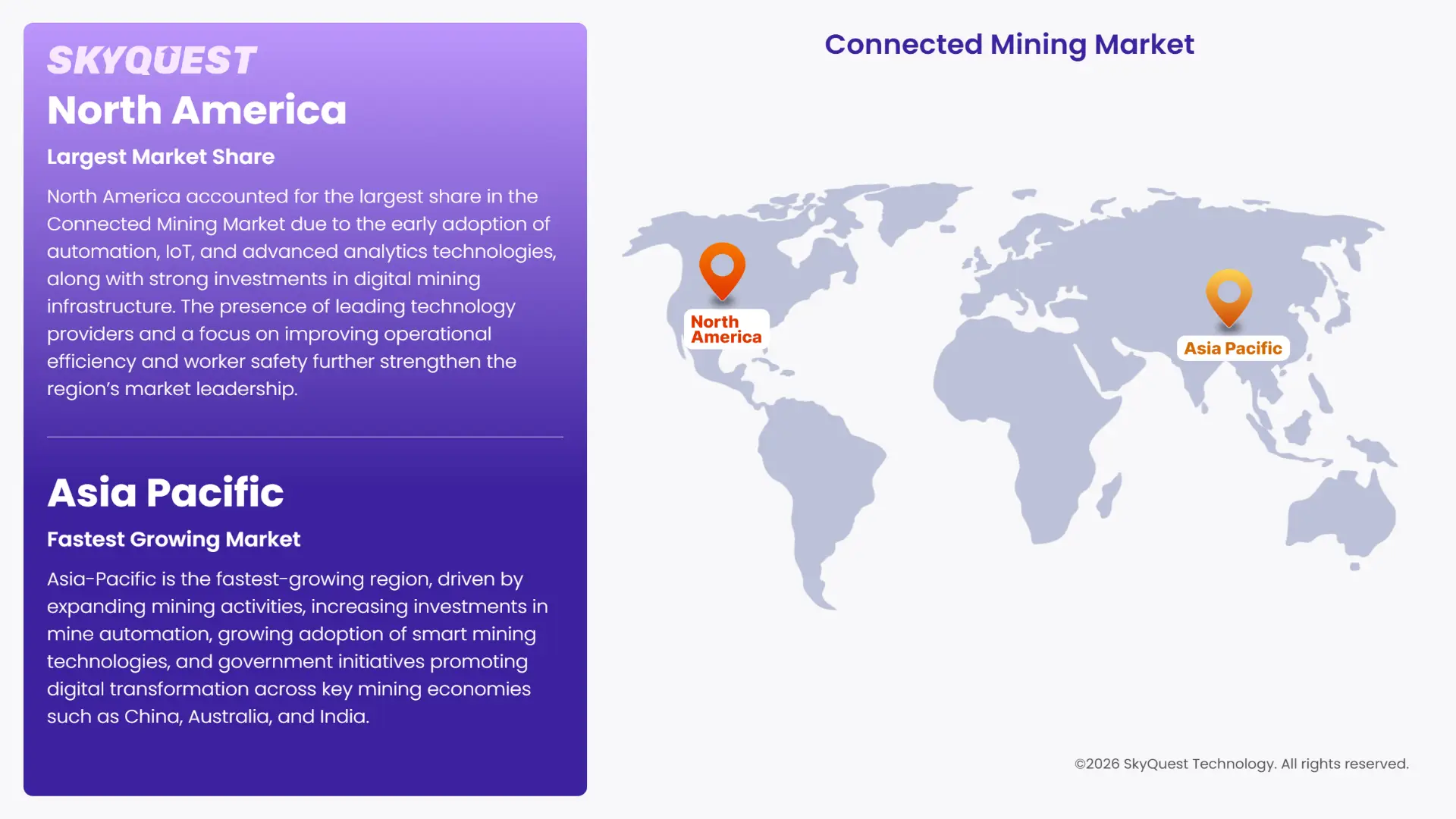 Connected Mining Market Regional Analysis