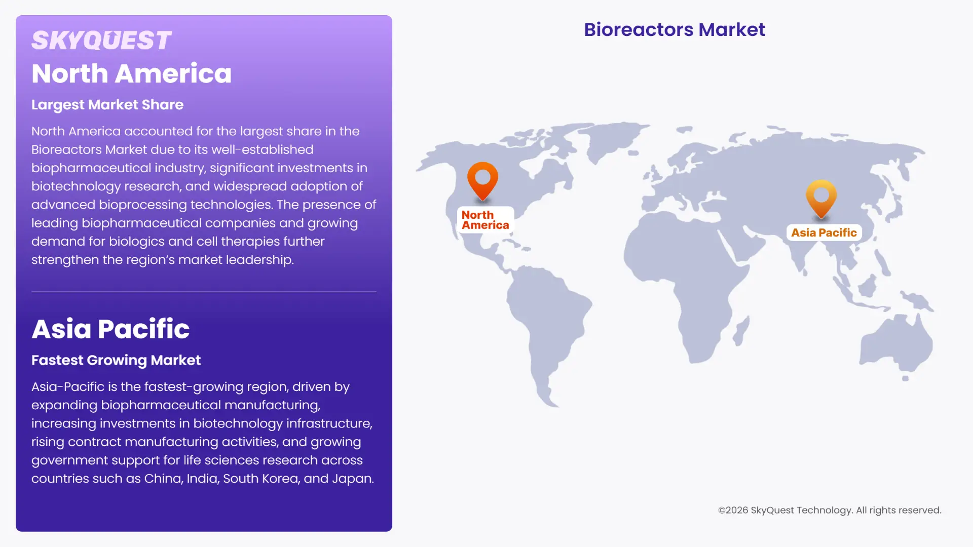 Bioreactors Market Regional Analysis