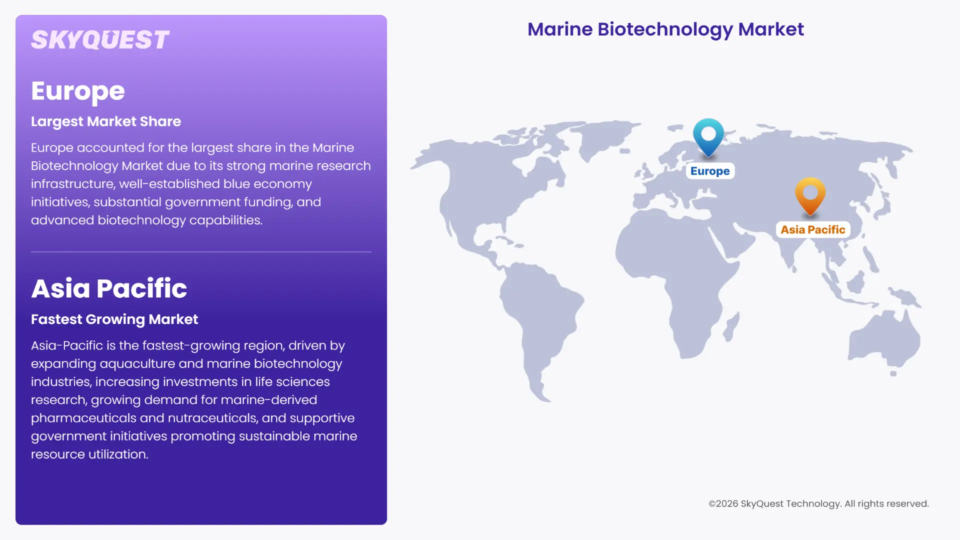 Marine Biotechnology Market Regional Analysis
