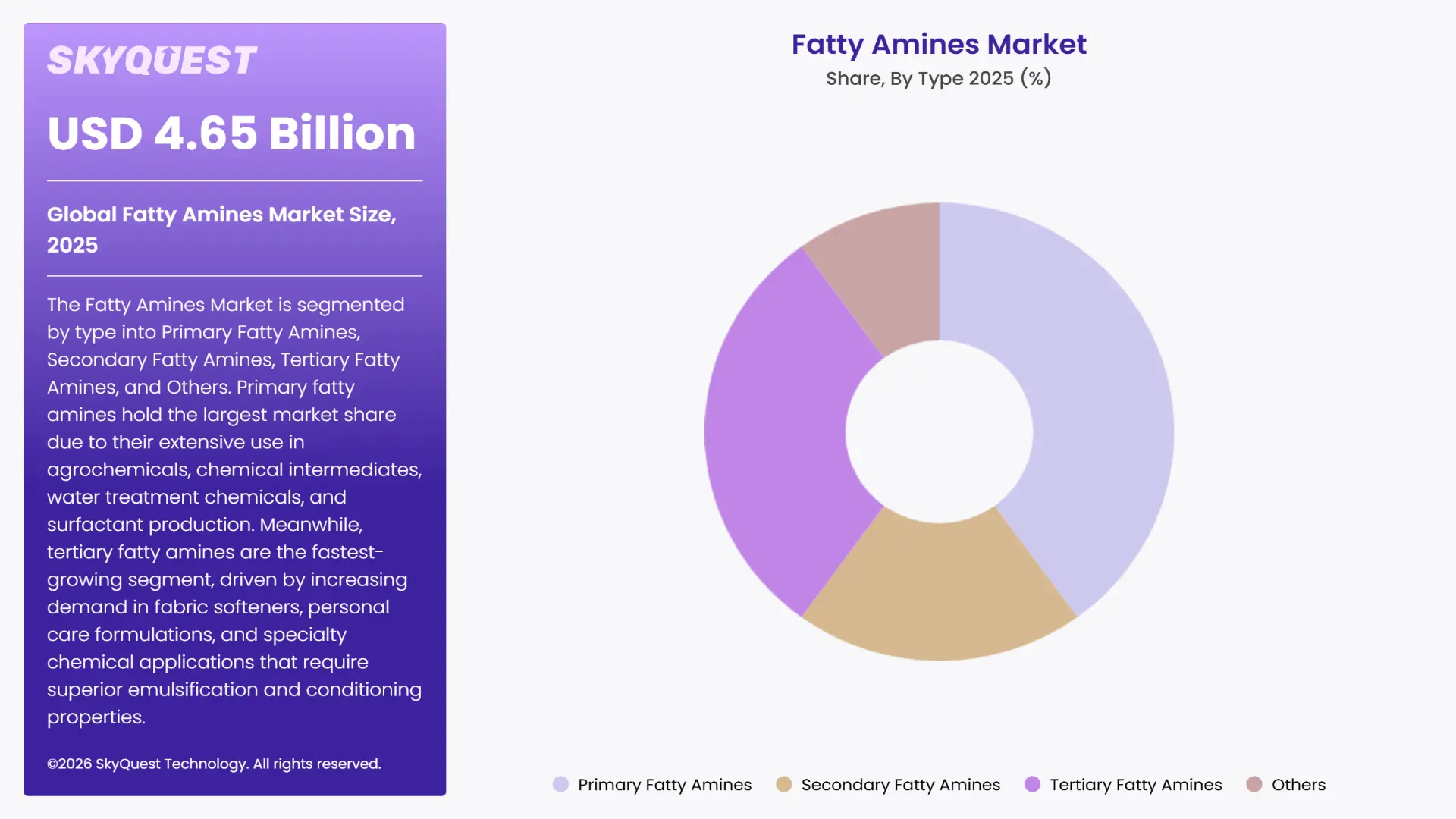 Fatty Amines Market Segments Analysis