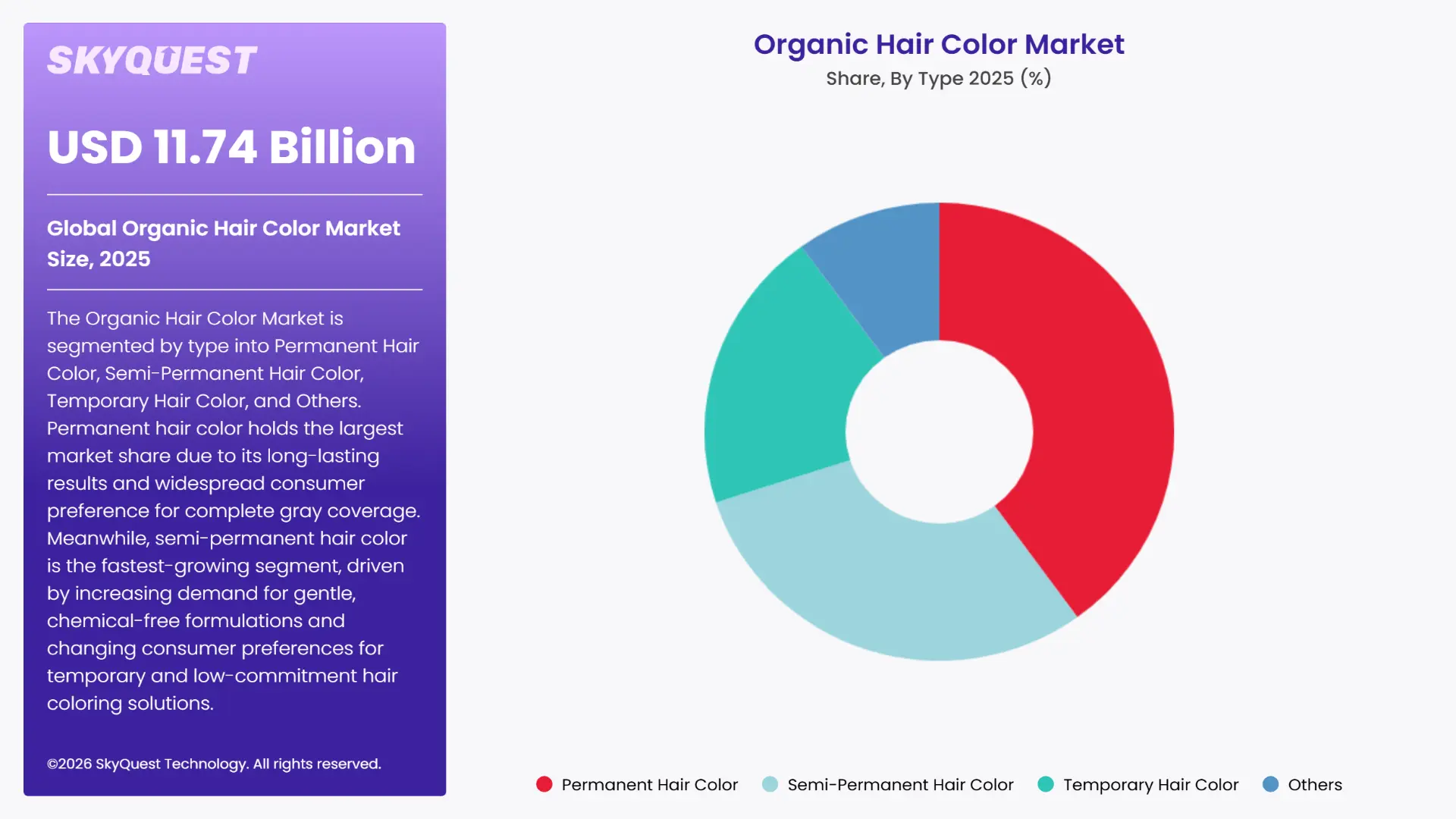 Organic Hair Color Market Segments Analysis