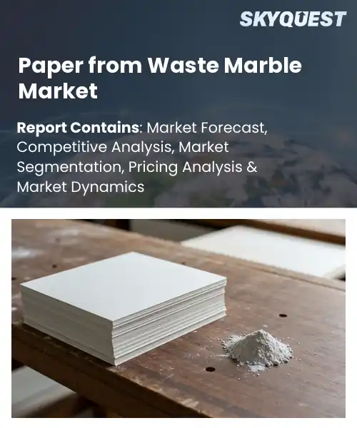 Paper from Waste Marble Market