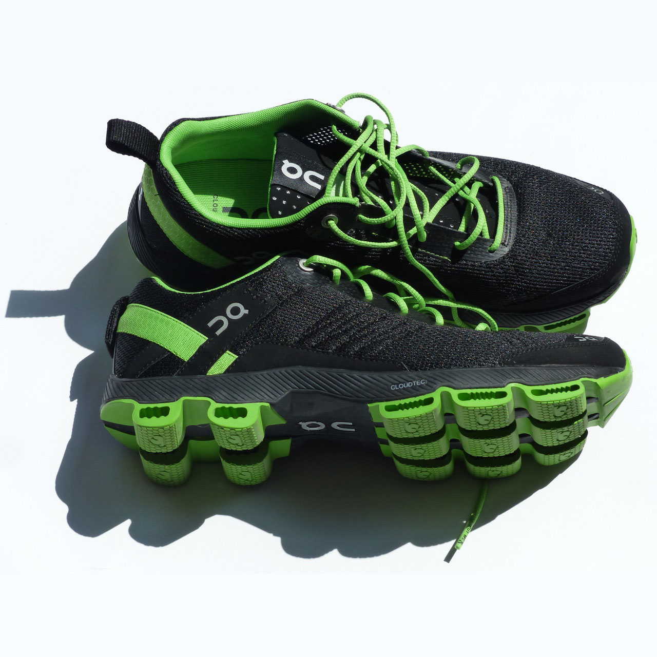 Green shoes
