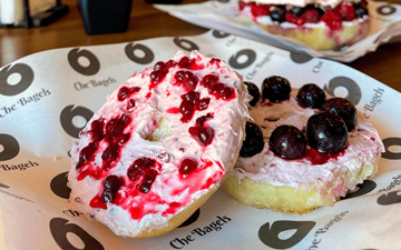 Bagel de queso crema