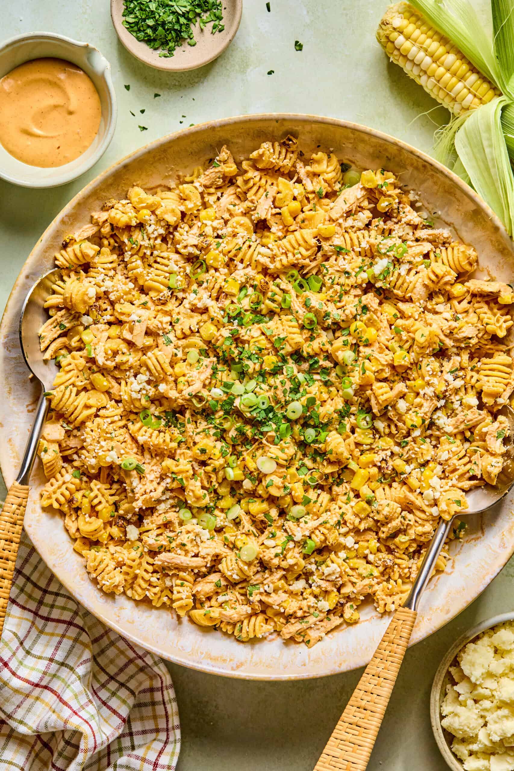 High-Protein Mexican Street Corn Pasta Salad