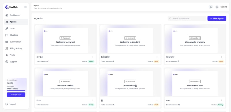 SaylBot – Multi-Tenant AI Chatbot Platform