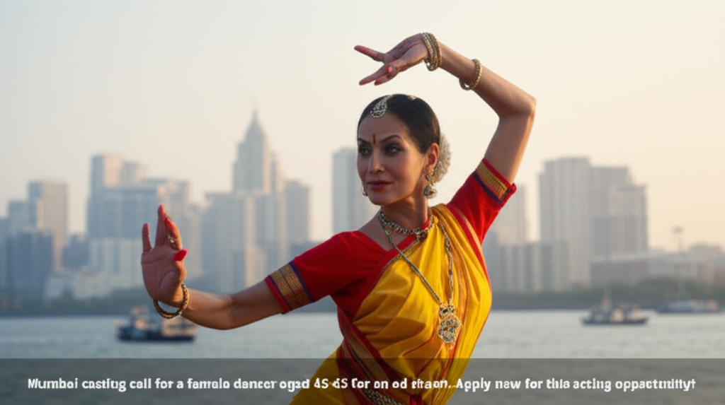 Mumbai casting call for a female dancer aged 45-65 for an ad shoot. Apply now for this acting opportunity!