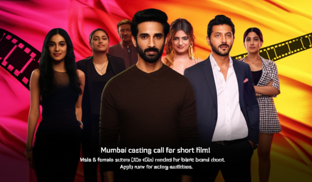 Mumbai casting call for short film! Male & female actors (20s-60s) needed for fabric brand shoot. Apply now for acting auditions.