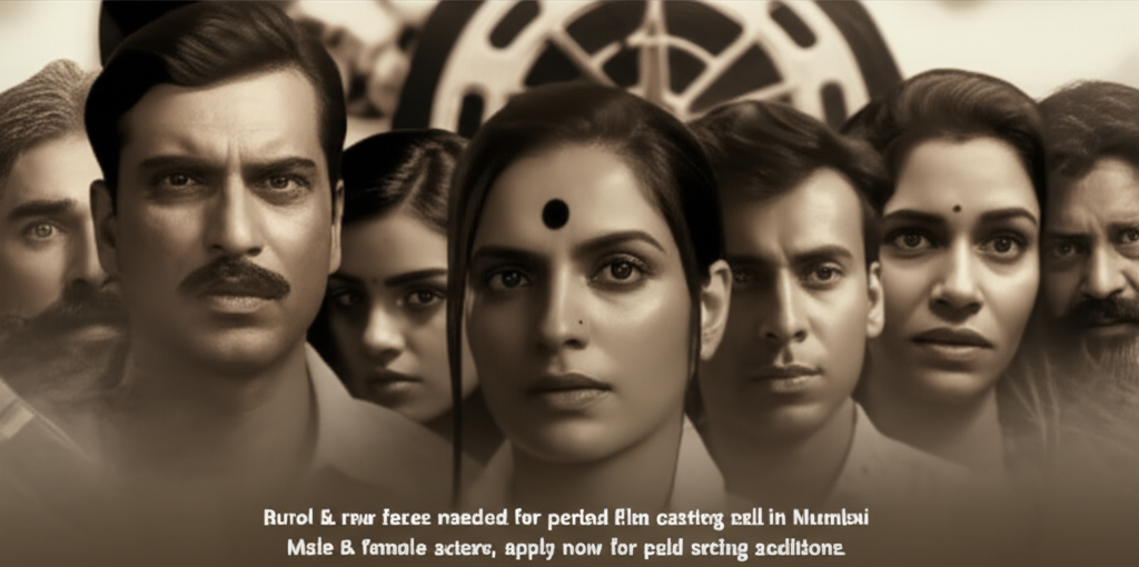 Rural & raw faces needed for period film casting call in Mumbai. Male & female actors, apply now for paid acting auditions.