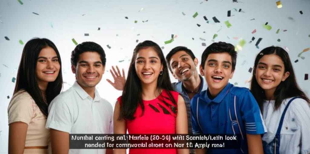 Mumbai casting call: Models (20-24) with Spanish/Latin look needed for commercial shoot on Nov 10. Apply now!