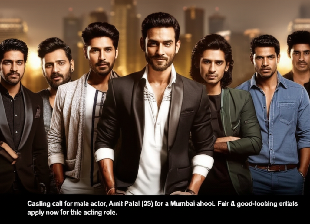 Casting call for male actor, Amit Patel (35) for a Mumbai shoot. Fair & good-looking artists apply now for this acting role.