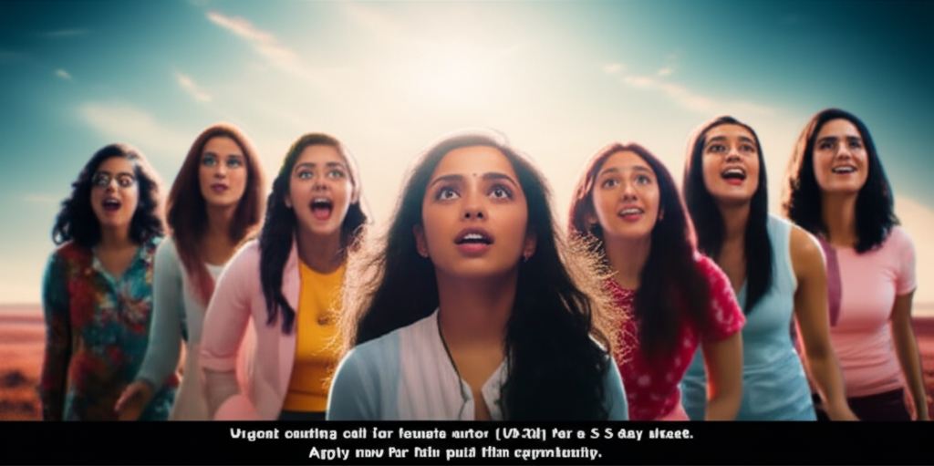 Urgent casting call for female actor (18-20) for a 2-3 day shoot. Apply now for this paid film opportunity.