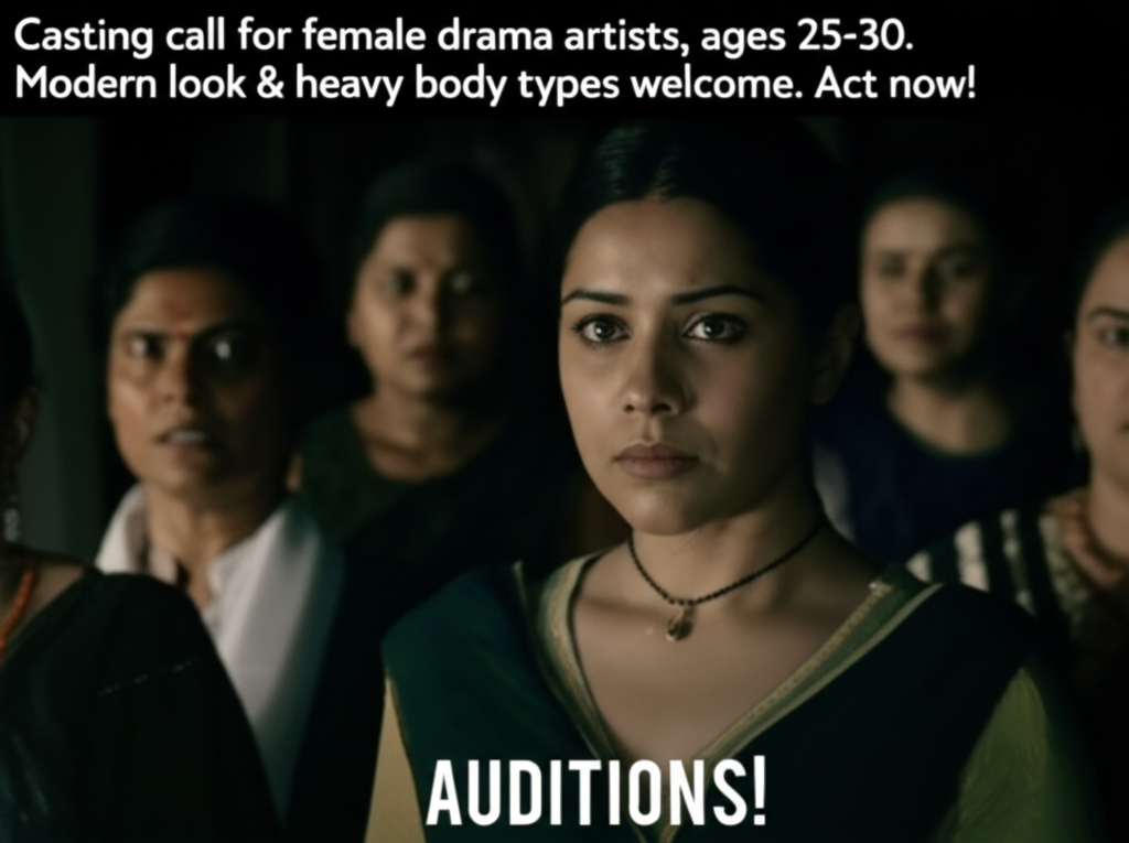 Female Actors Wanted for Dramatic New Play Auditions! Casting call for female drama artists, ages 25-30. Modern look & heavy body types welcome. Act now!