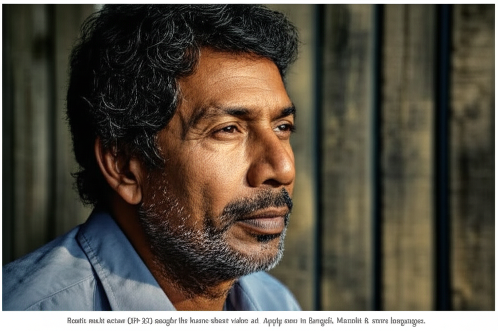 Rustic Male Actors Wanted: Authentic Voices for Video Project Rustic male actors (20-35) sought for home-shoot video ad. Apply now in Bengali, Punjabi, Marathi & more languages.