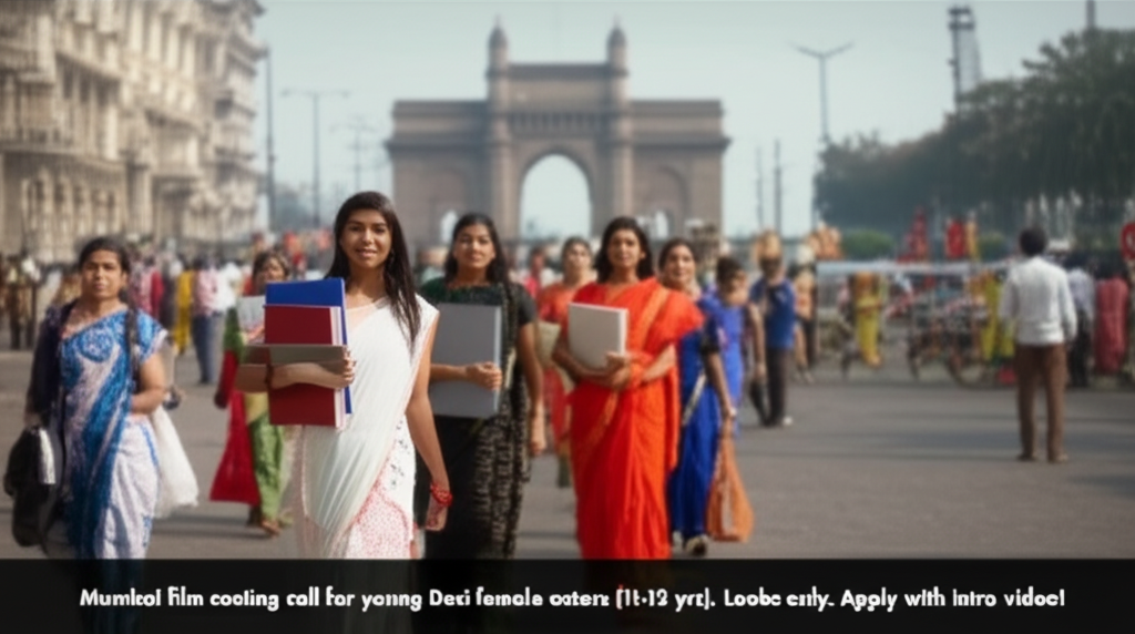 Young Female Talent Wanted for Mumbai Film: Casting Call! Mumbai film casting call for young Desi female actors (11-13 yrs). Looks only. Apply with intro video!