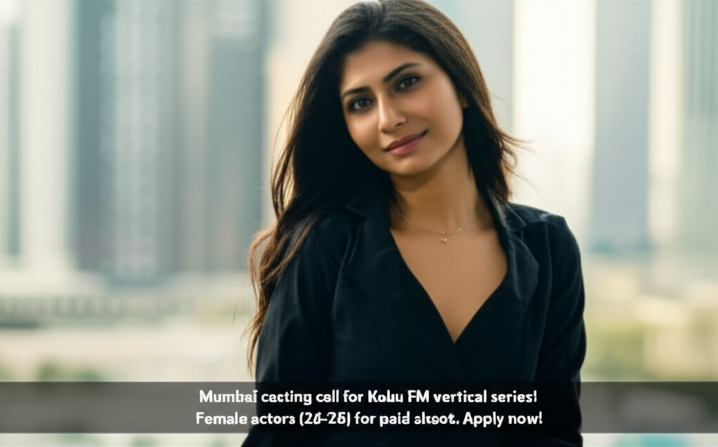 Mumbai casting call for Kuku FM vertical series! Female actors (26-28) for paid shoot. Apply now!