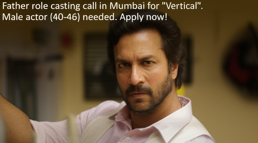 Casting Alert: Male Actor Wanted for Father role casting call in Mumbai for