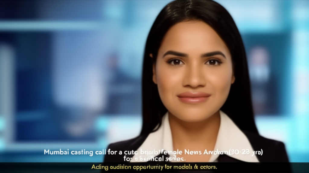 Casting Call: Female News Anchor for Vertical Series Mumbai casting call for a cute, bright female News Anchor (20-23 yrs) for a vertical series. Acting audition opportunity for models & actors.