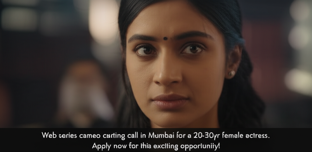 Urgent Casting: Daughter Role Available for Actress Web series cameo casting call in Mumbai for a 20-30yr female actress. Apply now for this exciting opportunity!