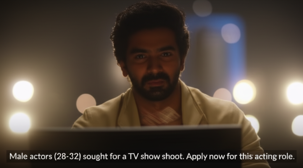 Now Casting: Male Actor for Gripping TV Show Role Male actors (28-32) sought for a TV show shoot. Apply now for this acting role.