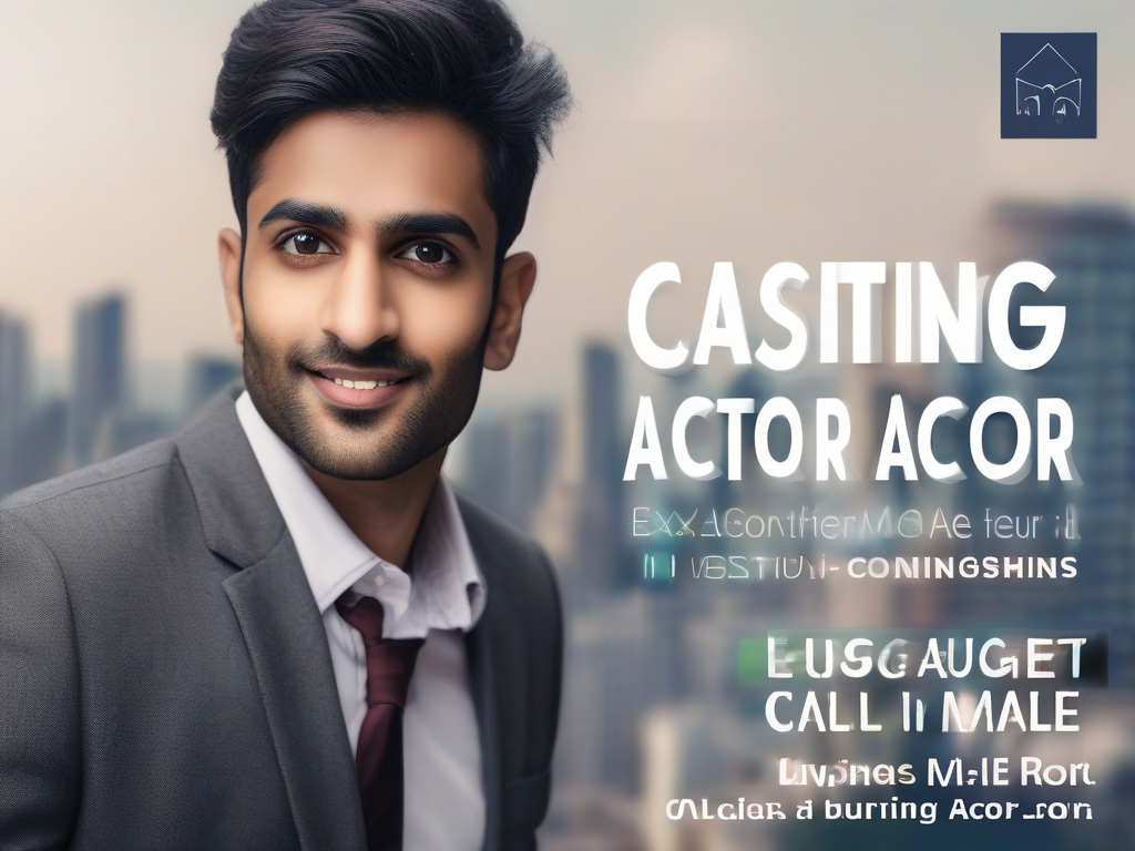 Casting call for a male actor (25-30) for a Stage app project. Rajasthani language preferred. Apply now!